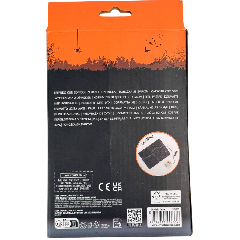 Halloween Deurmat Sensor Achterkant