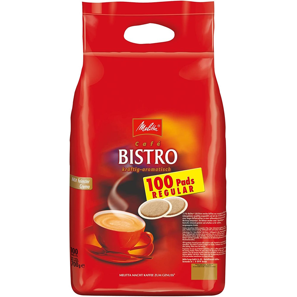 Melitta Bistro Kraftig Regular 100 Koffiepads