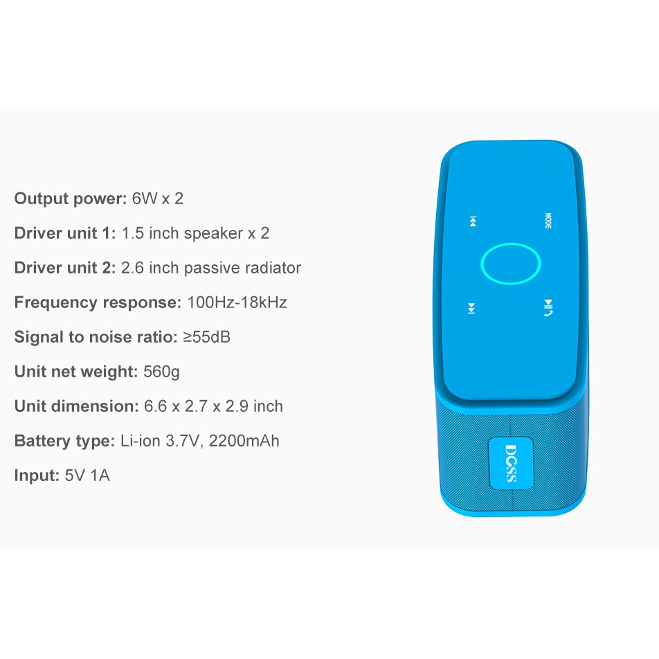 DOSS Soundbox Blue 2