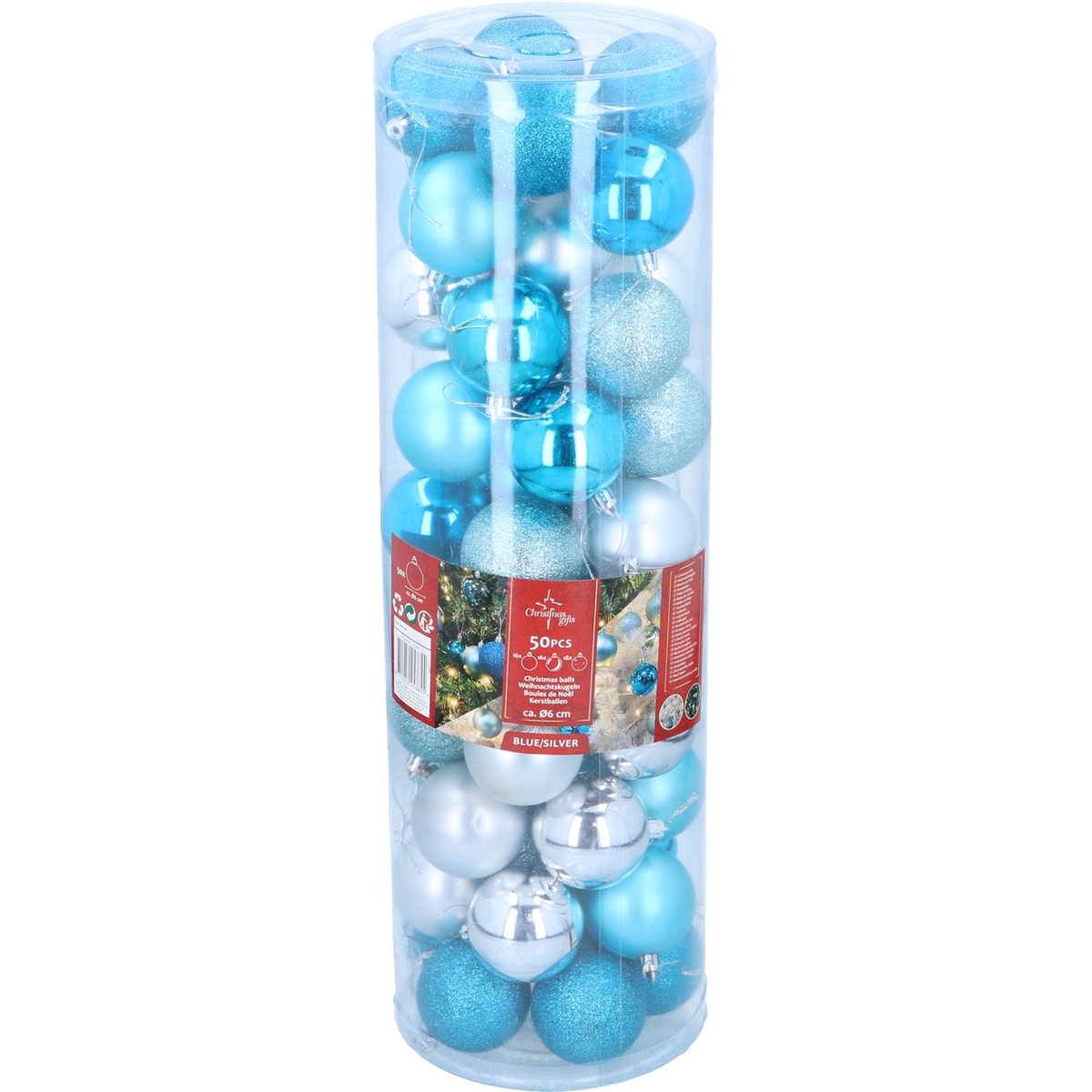 Christmas Gifts Kerstballenset 50 Delig Blauw