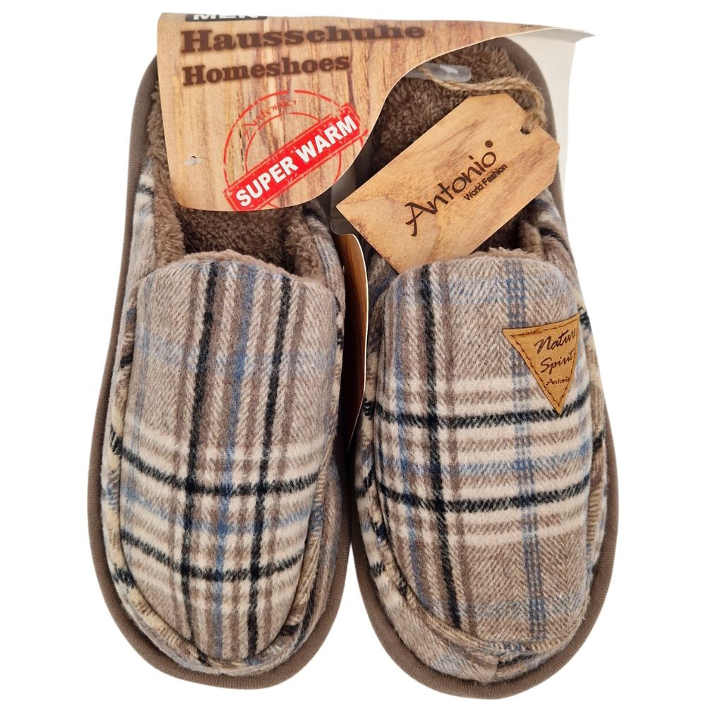 Antonio Heren Pantoffels Beige