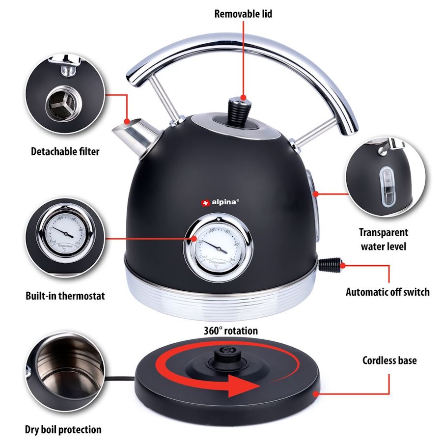 Alpina Waterkoker Retro 1