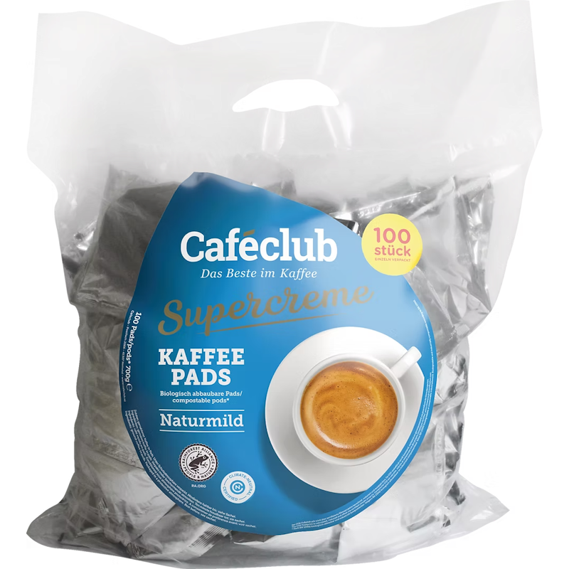 Caféclub Naturmild 100 Pads