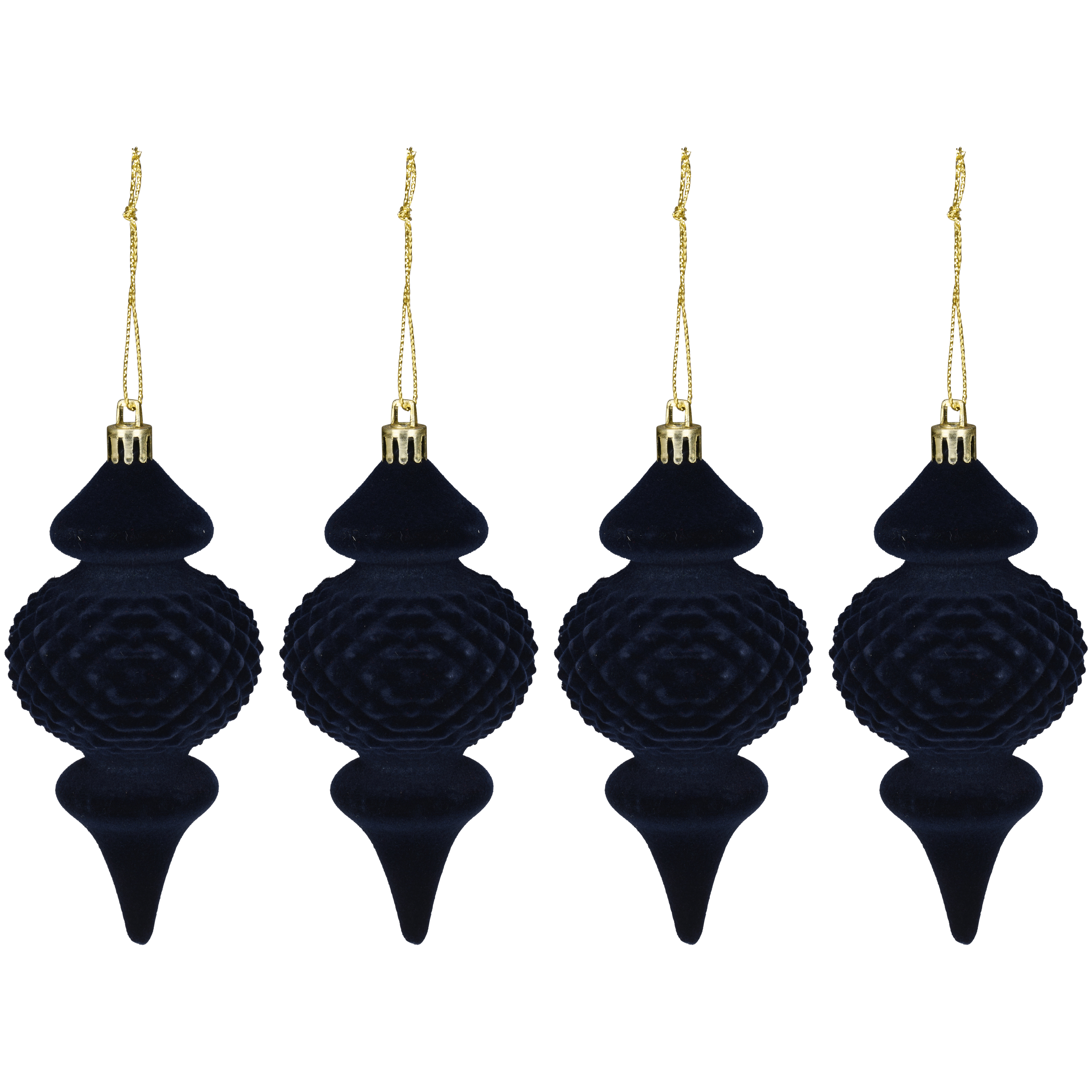 Kerst Ornament Velvet Zwart