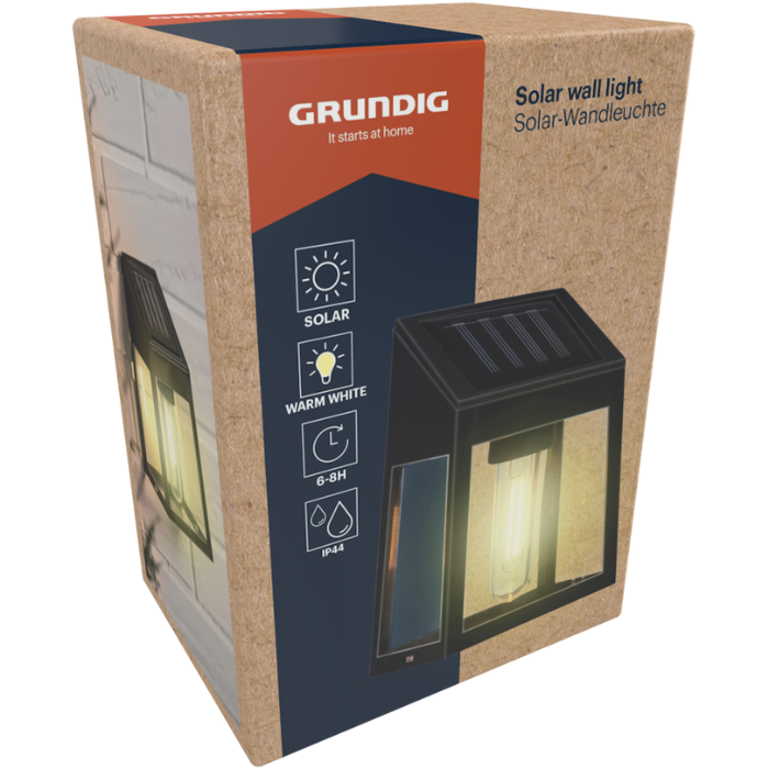 Grundig Solar Wand Lamp Vierkant