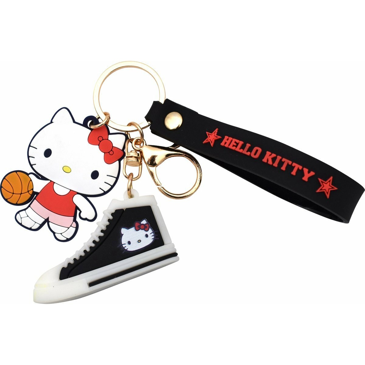 Hello Kitty Sleutelhanger Schoen Zwart