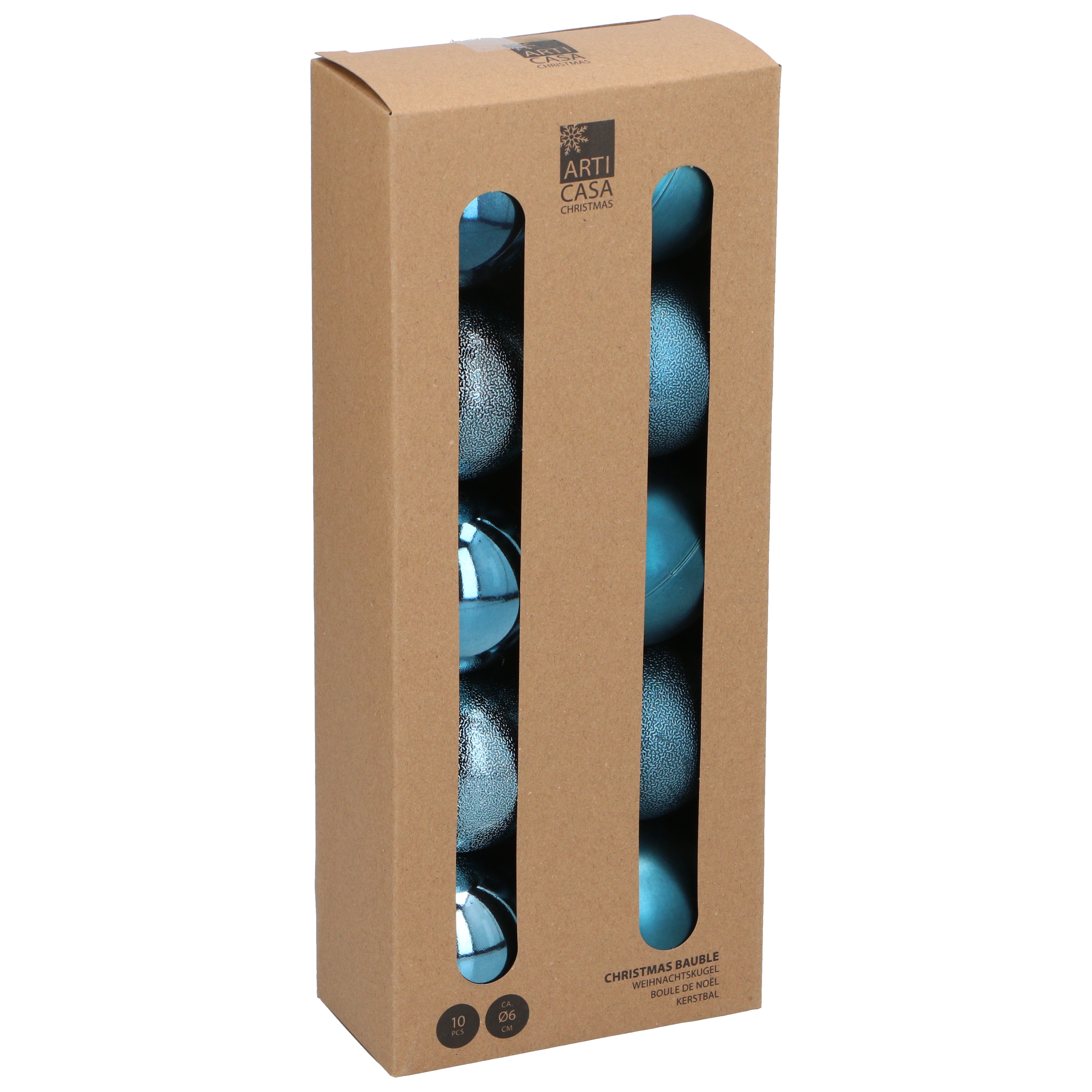 Arti Casa Kerstballenset 10 Stuks Blauw