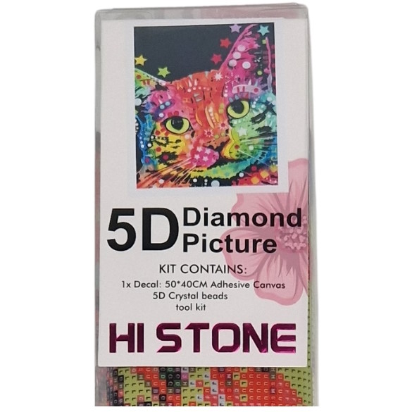 Hi Stone 5D Diamond Painting Kat
