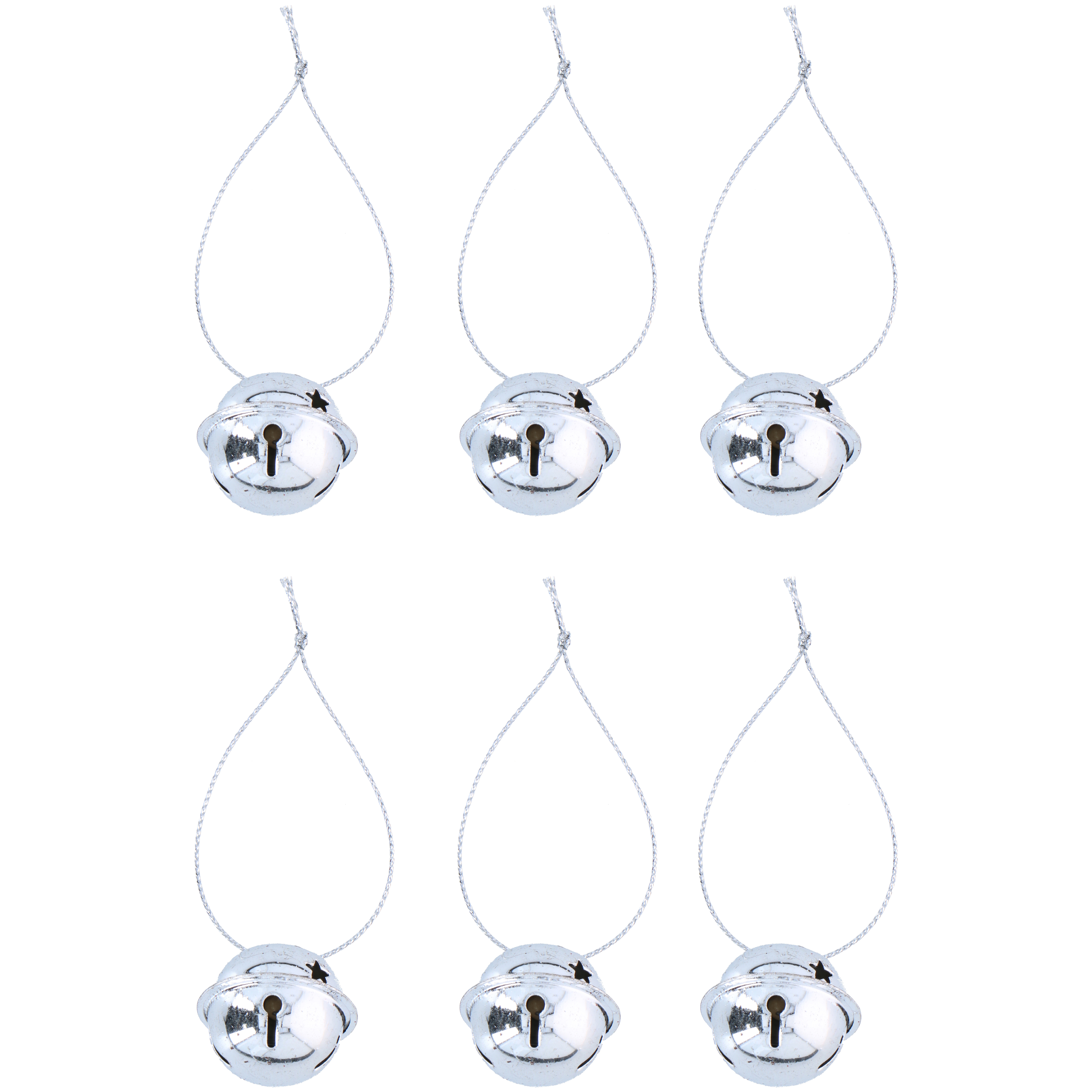 Kerstbelletjes Zilver Glans