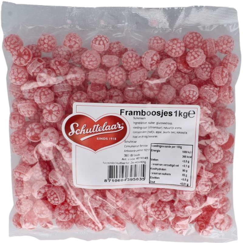 Schuttelaar Oud Hollandse Framboosjes 1 Kg