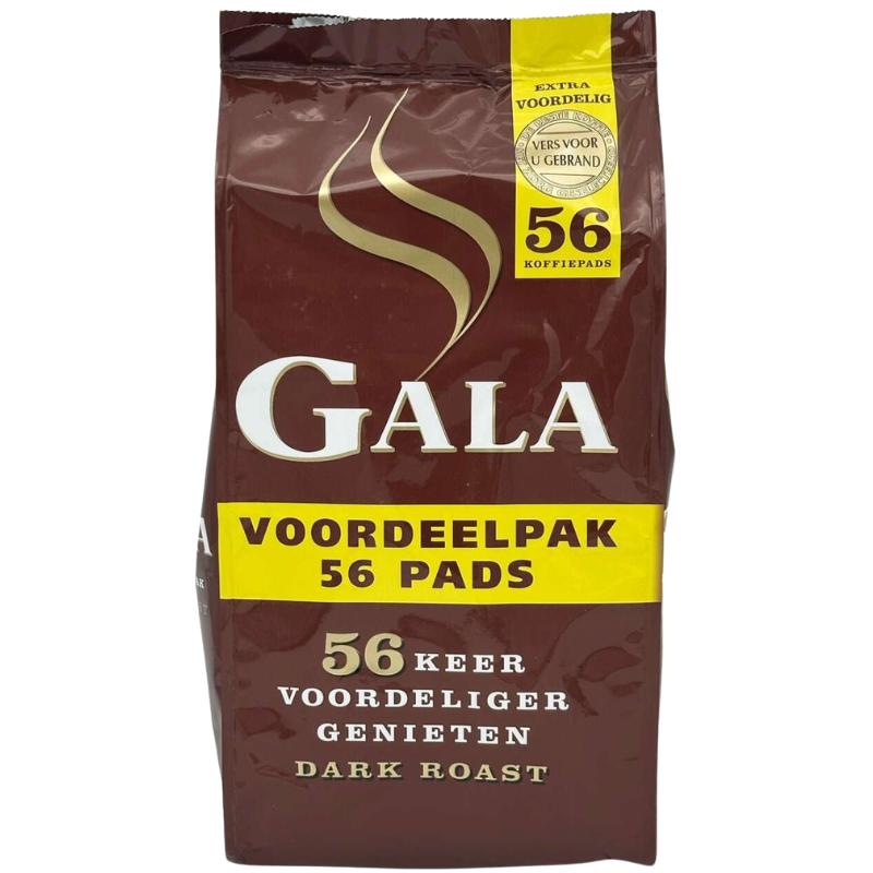 Gala Dark Roast Koffiepads Voordeelpak 56 Stuks