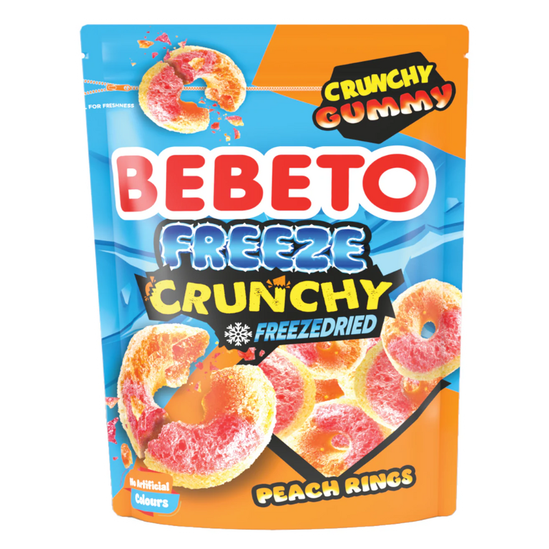 Bebeto Freeze Dried Crunchy Peach Rings