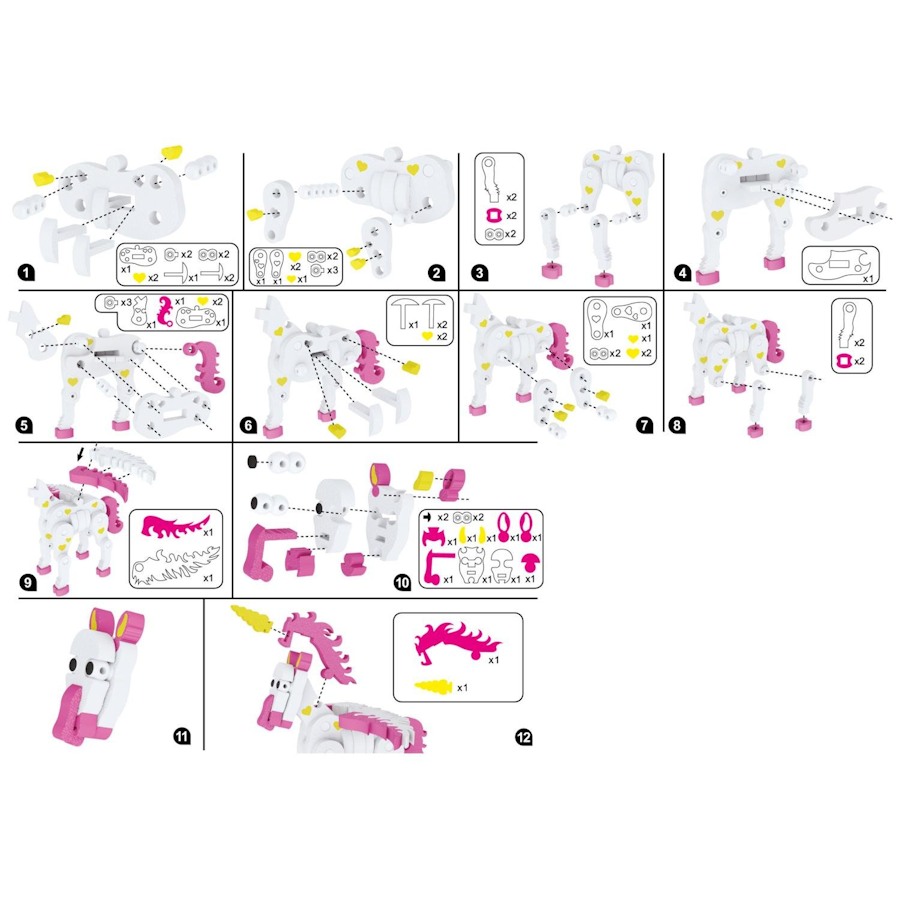 Eddy Toys 3D Puzzel Eenhoorn 1
