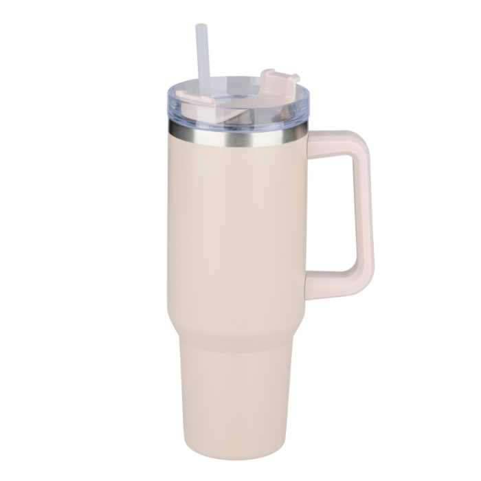 Alpina Isoleer Mok Met Rietje Beige