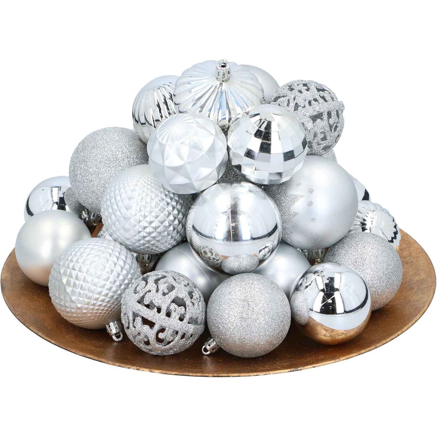 Kerstballenset Giftsome Zilver 60 Stuks 2