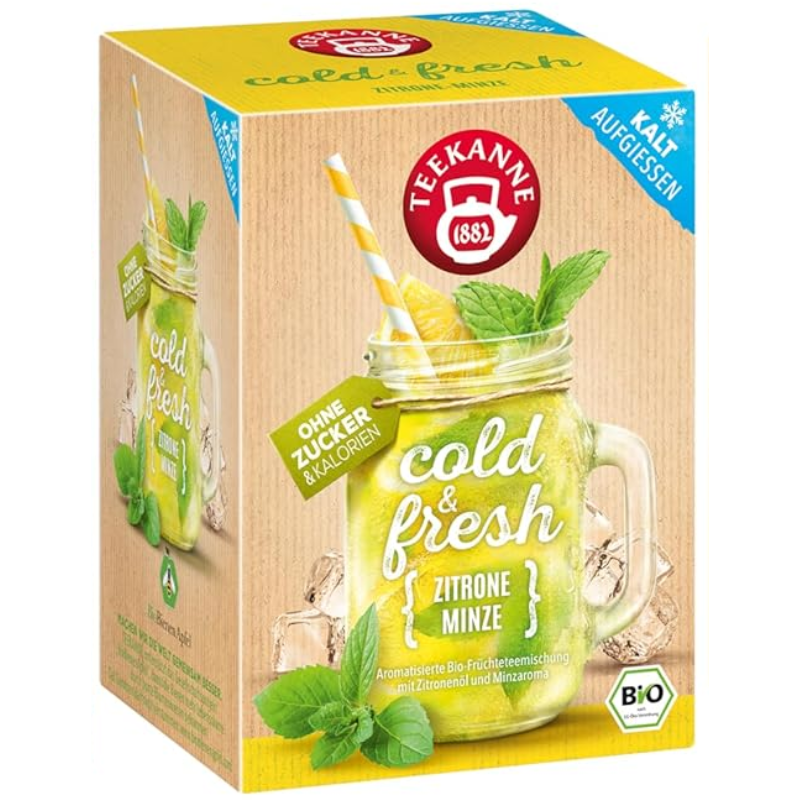 Teekanne Cold & Fresh Citroen & Munt Thee 15 Theezakjes