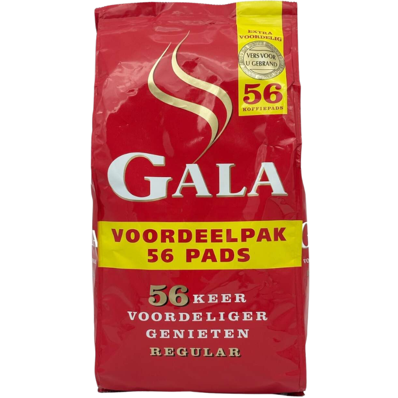 Gala Regular Koffiepads Voordeelpak 56 Stuks
