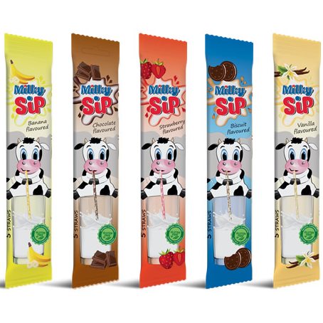 Milky Sip Flavored Straws