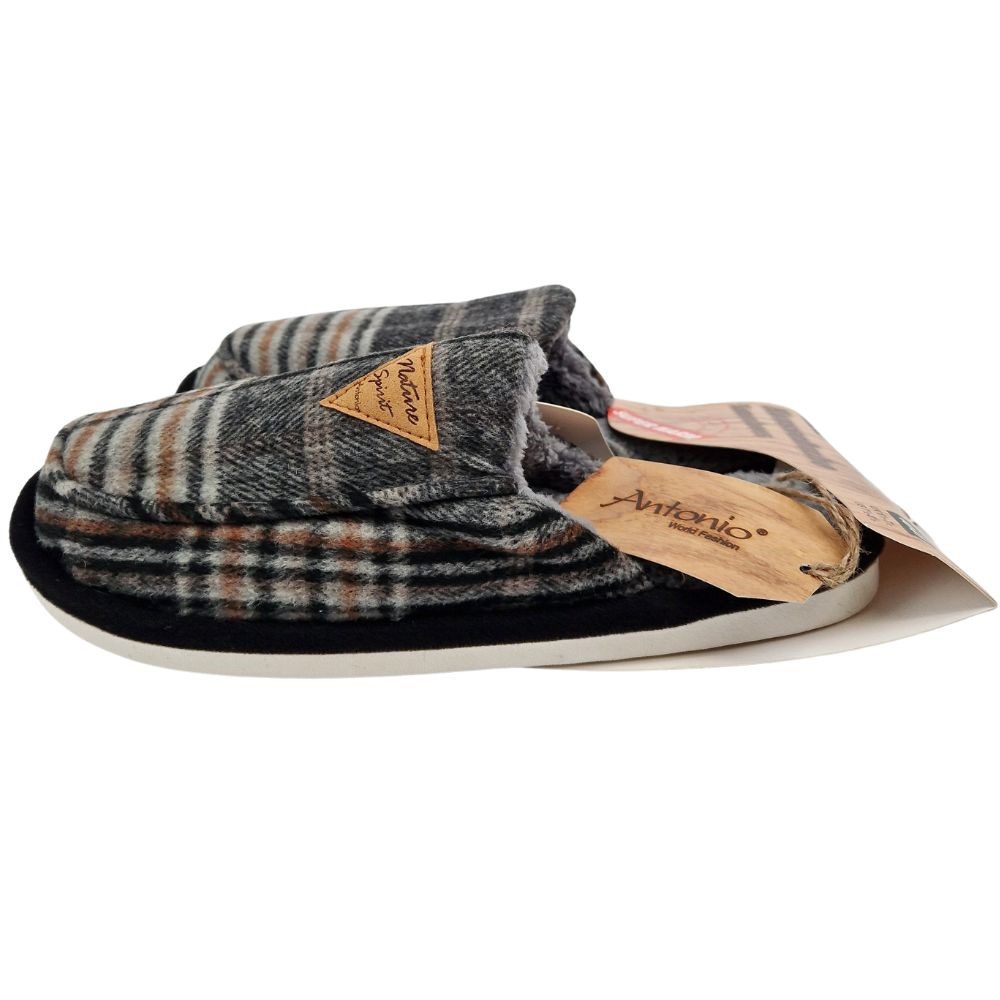 Antonio Heren Pantoffels Grijs