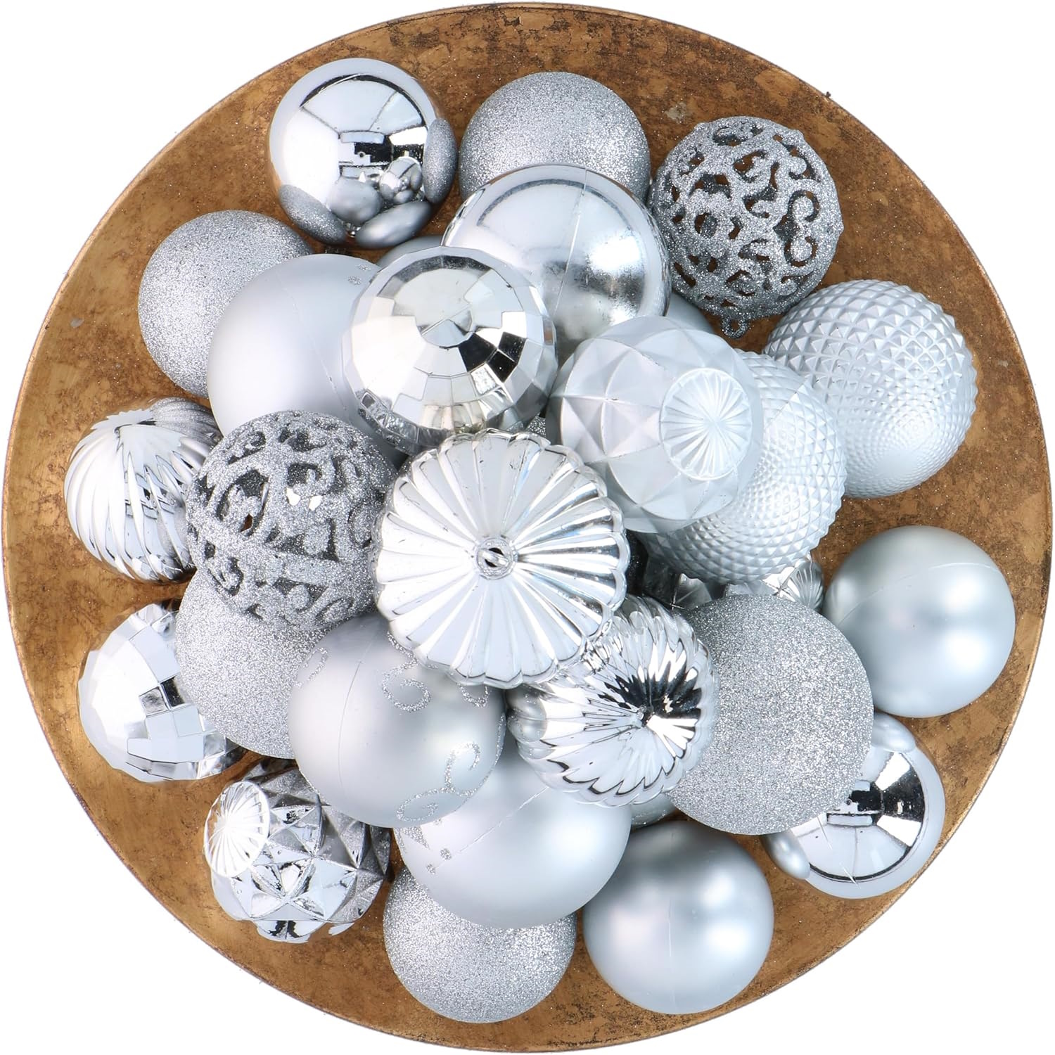 Kerstballenset Giftsome Zilver 60 Stuks