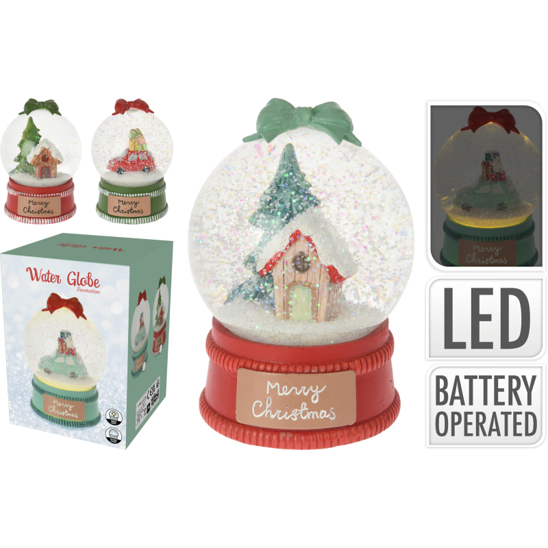 Kerst Sneeuwbol Met Led