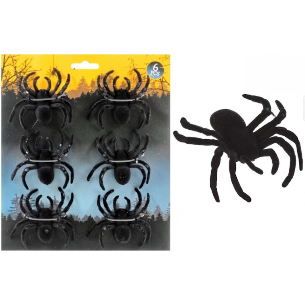 Halloween Spinnen 6Pcs