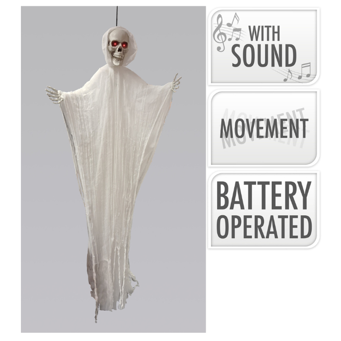 Halloween Bewegend Skelet Met Geluid En Licht 2