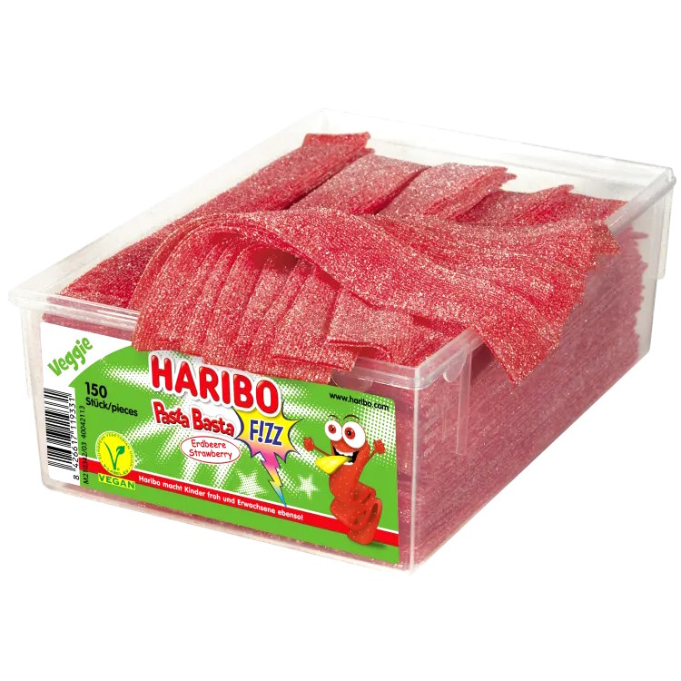 Haribo Pasta Basta Fizz Aardbei