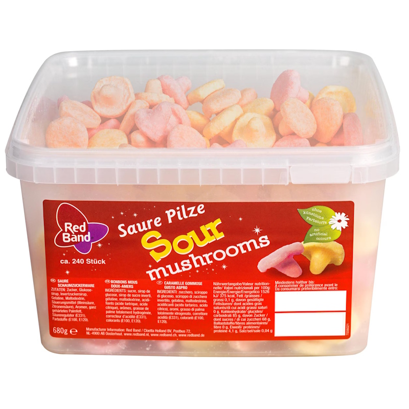 Red Band Sour Mushrooms
