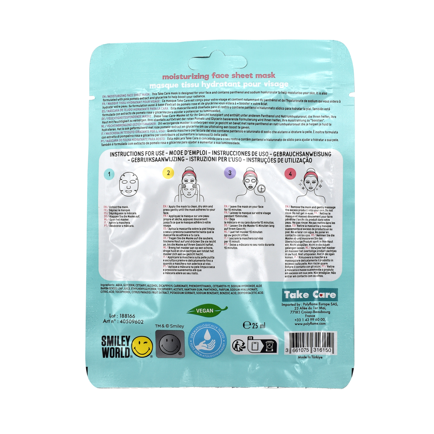 Smiley Gezichtsmasker Hydraterend (2)