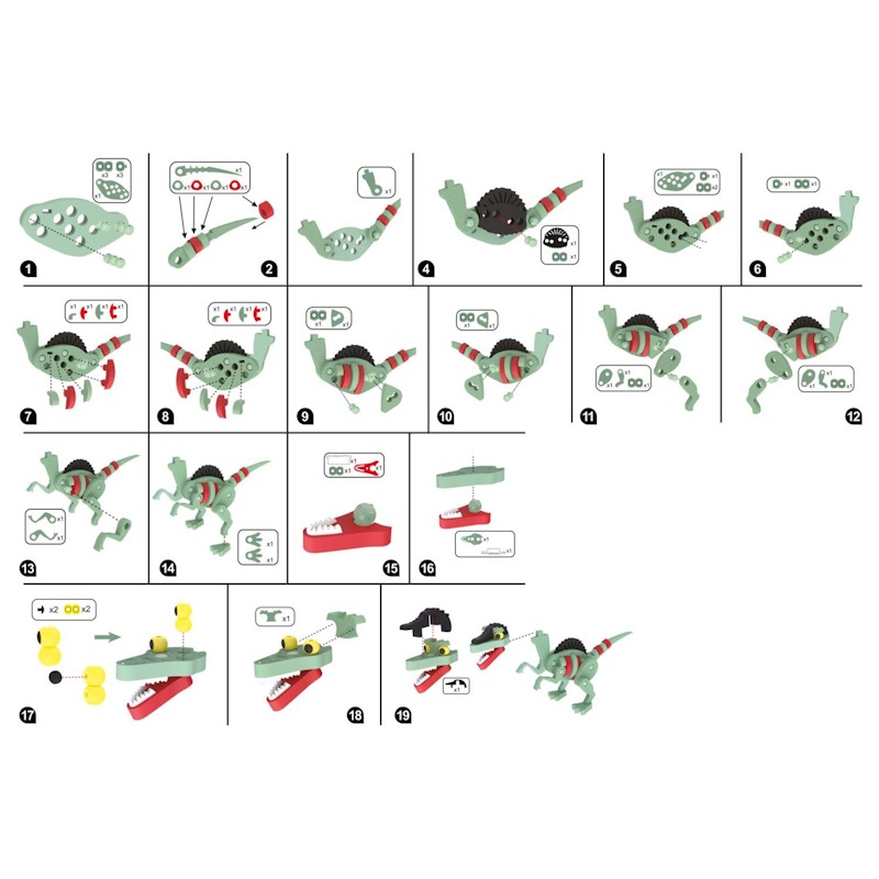 Eddy Toys 3D Puzzel Dino 1