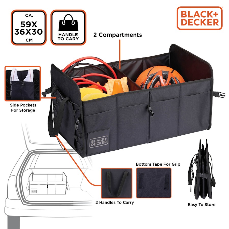 Black+Decker Kofferbak Organizer 4