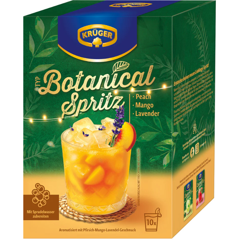 KRÜGER Botanical Spritz Perzik Mango Lavendel
