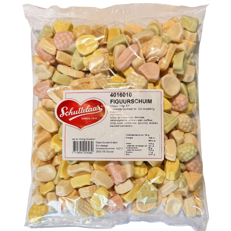 Schuttelaar Figuur Schuimpjes 1 Kg
