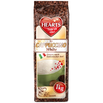 Hearts Cappuccino White