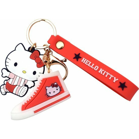 Hello Kitty Sleutelhanger Schoen Rood