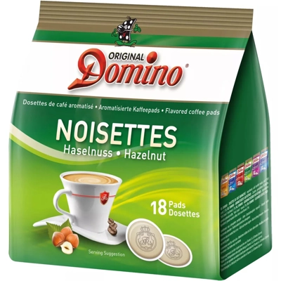 Domino Hazelnoot 18 Koffiepads | Koffiepads | De Prijshamer Domino Hazelnoot 18 Koffiepads | Koffiepads | De Prijshamer