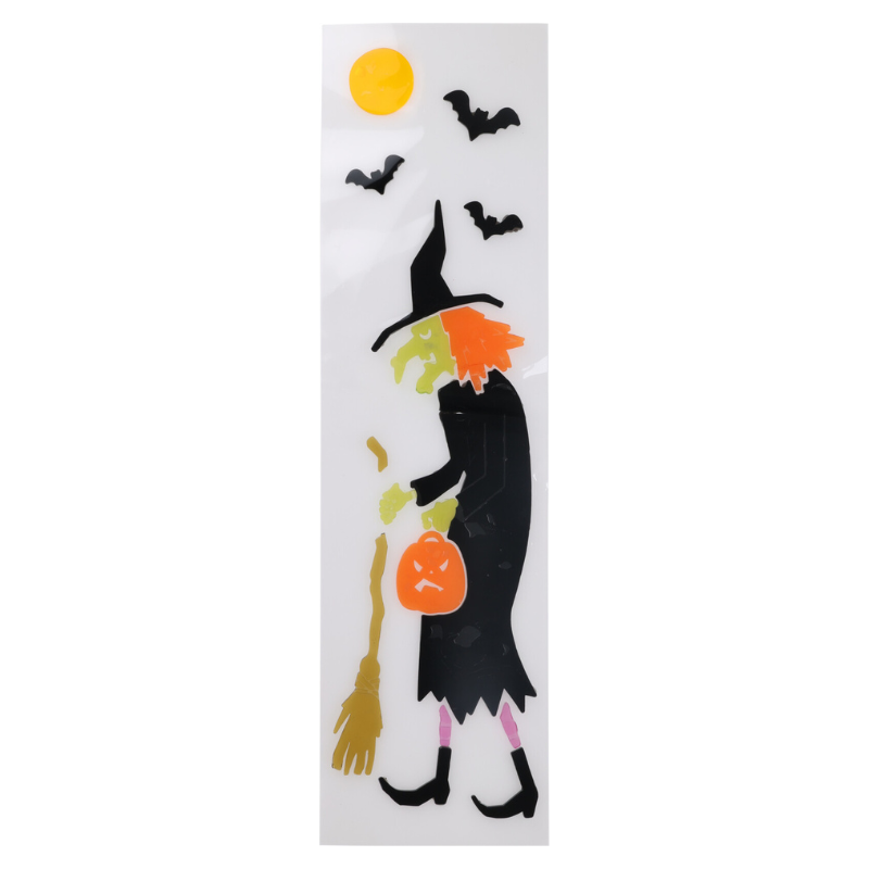 Halloween Raamsticker Heks
