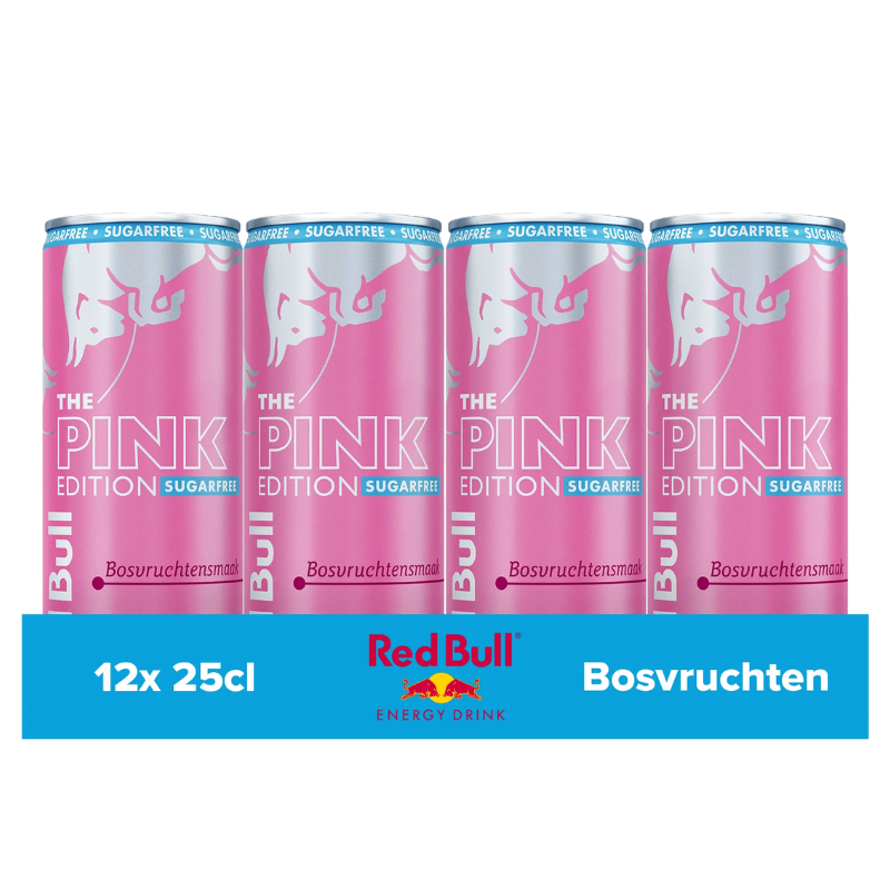 Red Bull Pink Edition Sugarfree Tray 12