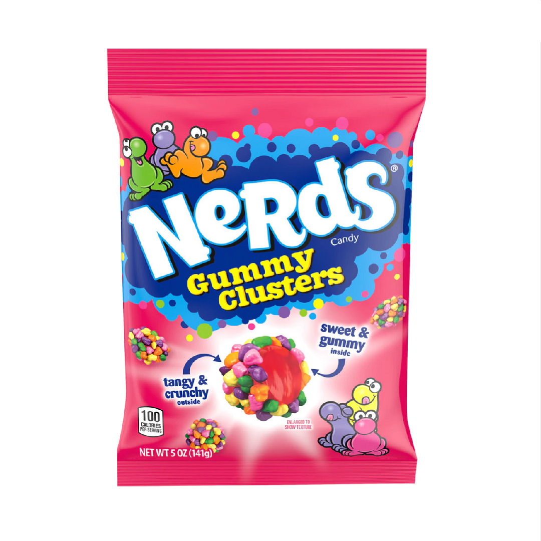 Nerds Gummy Clusters 85 Gr Zakje Roze