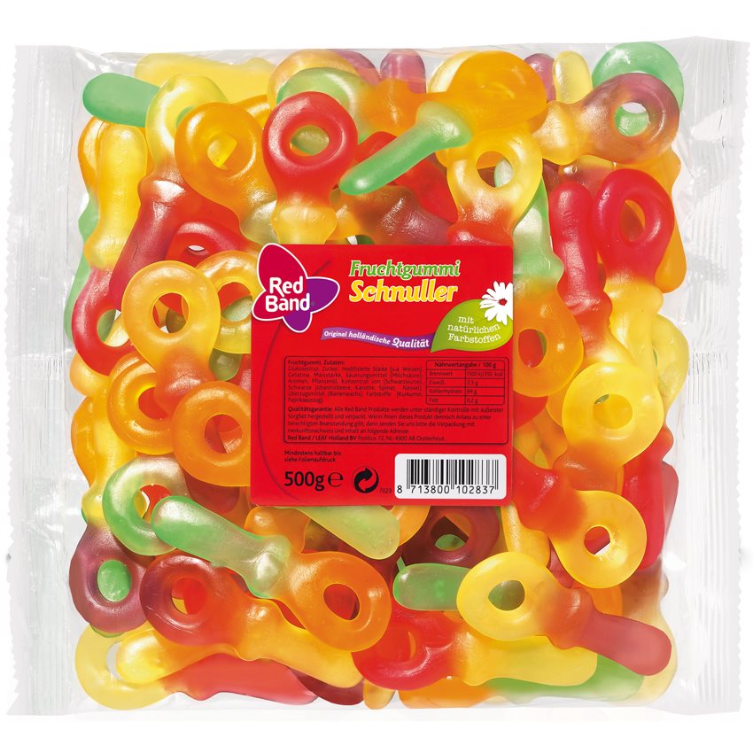 Red Band Fruitgom Sleutels 500Gr