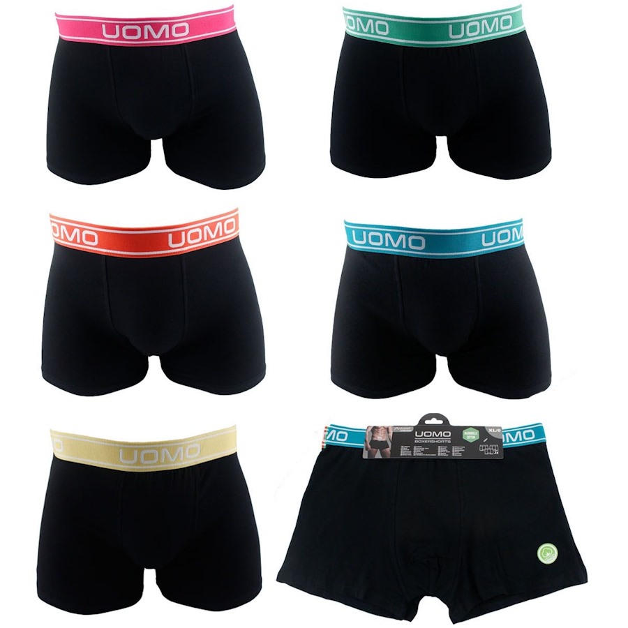 Antonio Uomo Boxershorts Zwart 3St