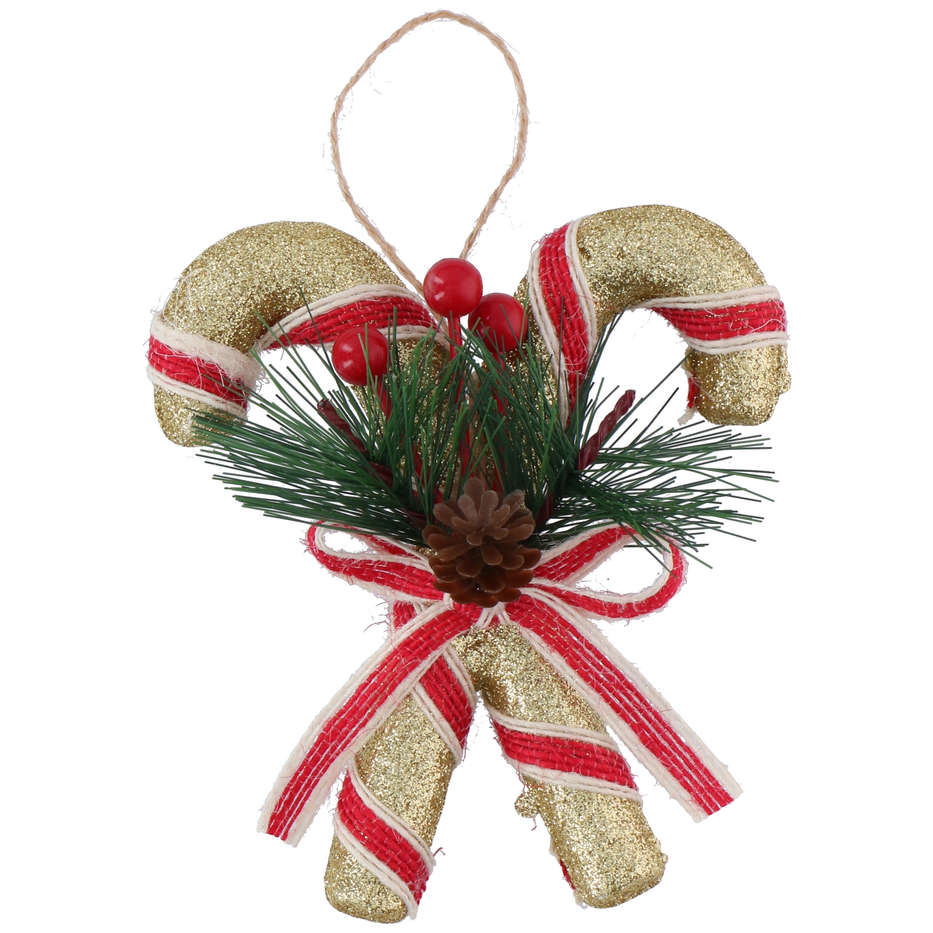 Christmas Gifts Ornament Candy Cane Goud