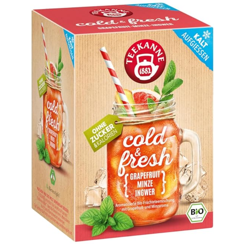 Teekanne Cold & Fresh Grapefruit, Munt & Gember (2)