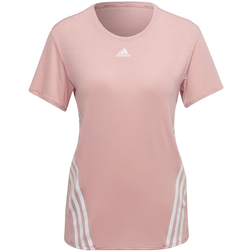 Adidas Icons 3 Stripes Tee Roze