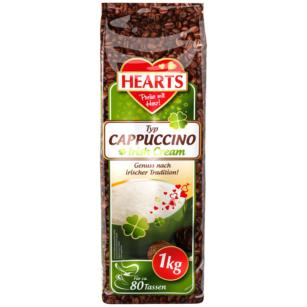 Hearts Cappuccino Irish Cream