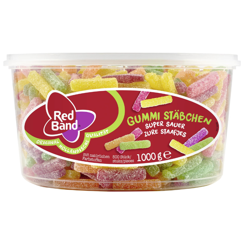 Red Band Zure Staafjes 1000G