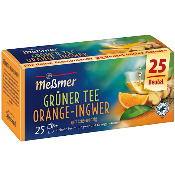 Meßmer Grüner Tee Orange Ingwer