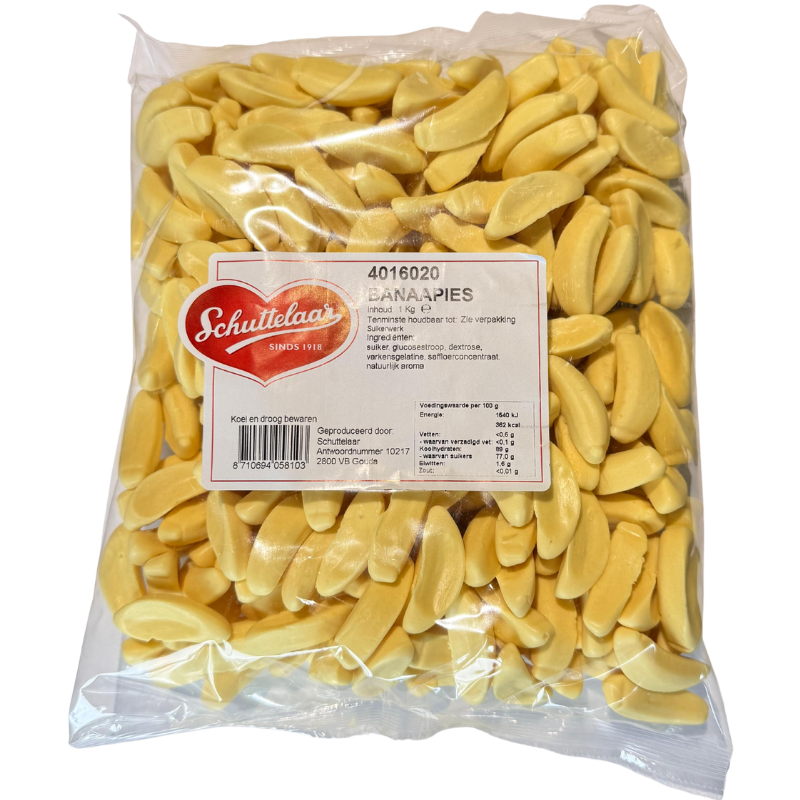 Schuttelaar Banaan Schuimpjes 1 Kg