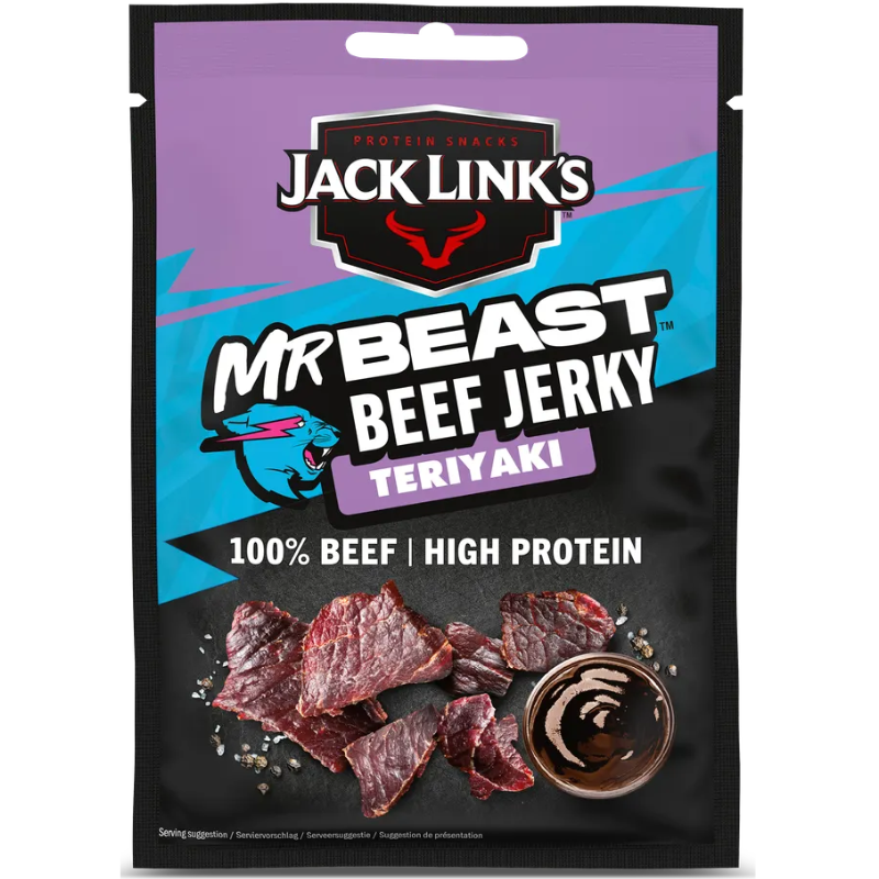 Jack Link's Mrbeast Beef Jerky Teriyaki